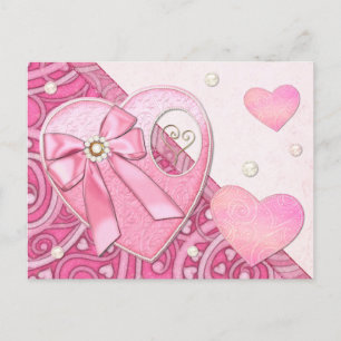 Valentinstag Herz zu Herz Postkarte