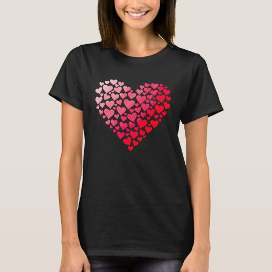 Valentinstag Herzchen T-Shirt (Vorderseite)