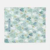 Valentinstag Herzdesign Fleece Blanket (Vorderseite (Horizontal))