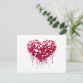 Valentinstag-Herzdesigns Spritzlack-Kunst (Stehend Vorderseite)