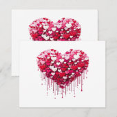 Valentinstag-Herzdesigns Spritzlack-Kunst (Vorne/Hinten)