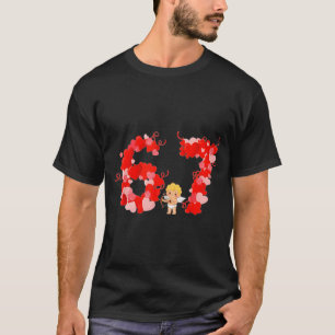 Valentinstag-Herzen 67 Meme Six Seven 6 7 Süß  T-Shirt