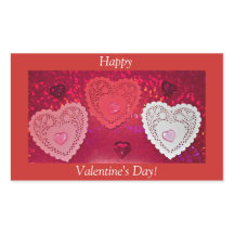 Valentinstag-Herzen-Aufkleber