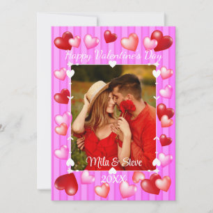 Valentinstag-Herzen Feiertagskarte