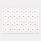 Valentinstag-Herzen-Geschenkpapier Geschenkpapier Set (Vorderseite 3)