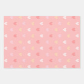 Valentinstag-Herzen-Geschenkpapier Geschenkpapier Set (Vorderseite)