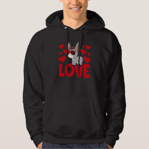 Valentinstag-Herzen-Liebe-Esel-Tier-Frauen 1 Hoodie