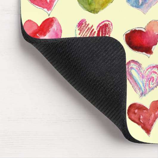 Valentinstag-Herzen Mouspad Mousepad (Ecke)