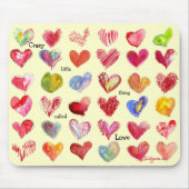 Valentinstag-Herzen Mouspad Mousepad (Vorne)