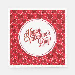 Valentinstag-Herzen-Papier-Servietten Serviette