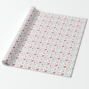 Valentinstag-Herzen Pfeil Nahtlos Geschenkpapier