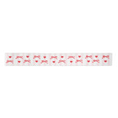 Valentinstag Herzen Rot Schleife Rosa Satinband (Vorderseite)