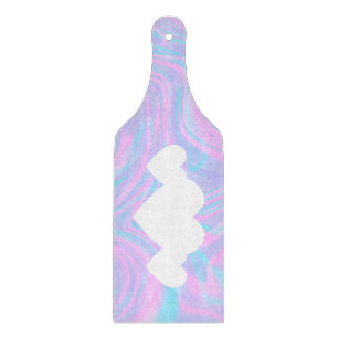 Valentinstag Herzen und abstrakte farbenfrohe Rosa Schneidebrett