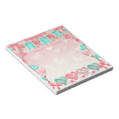 Valentinstag Herzensbanner Niedlich und Hübsch Notizblock (angewinkelt)