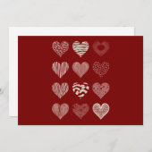 Valentinstag Herzenslust Valentine Liebe Einladung (Vorne/Hinten)