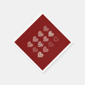 Valentinstag Herzenslust Valentine Liebe Serviette (Ecke)