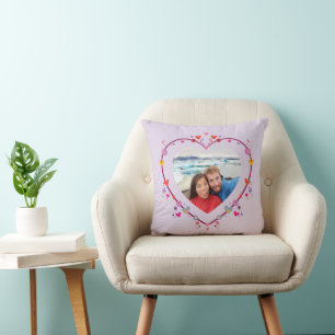Valentinstag Herzform Foto Kissen