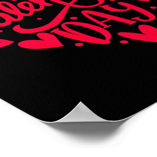 Valentinstag Herzform Poster (Ecke)