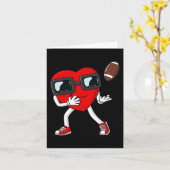 Valentinstag Herzfußball Receiver Tight End B Karte (Gelbe Blume)