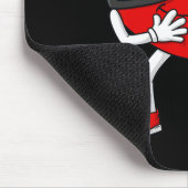 Valentinstag Herzfußball Receiver Tight End B Mousepad (Ecke)