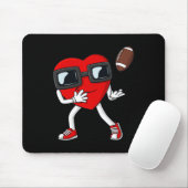 Valentinstag Herzfußball Receiver Tight End B Mousepad (Mit Mouse)