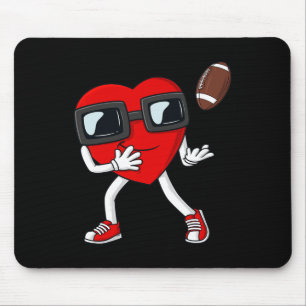 Valentinstag Herzfußball Receiver Tight End B Mousepad