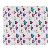 Valentinstag Herzkantine Schneidebrett (Vorderseite)