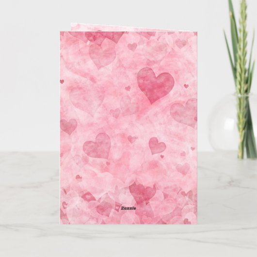 Valentinstag-Herzkarte Feiertagskarte (Rückseite)