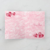 Valentinstag-Herzkarte Feiertagskarte (Innenseite)