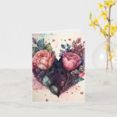 Valentinstag Herzkarte für Ihren Lover Karte (Gelbe Blume)