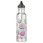 Valentinstag Herzkekse Edelstahlflasche (Links)