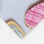 Valentinstag Herzkekse Fleecedecke (Ecke)