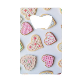 Valentinstag Herzkekse Geldbeutel Flaschenöffner