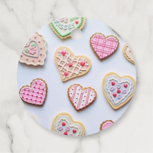 Valentinstag Herzkekse Geschenkanhänger (Rückseite)