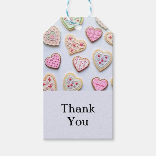 Valentinstag Herzkekse Geschenkanhänger (Vorderseite)