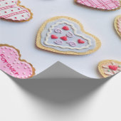 Valentinstag Herzkekse Geschenkpapier (Ecke)