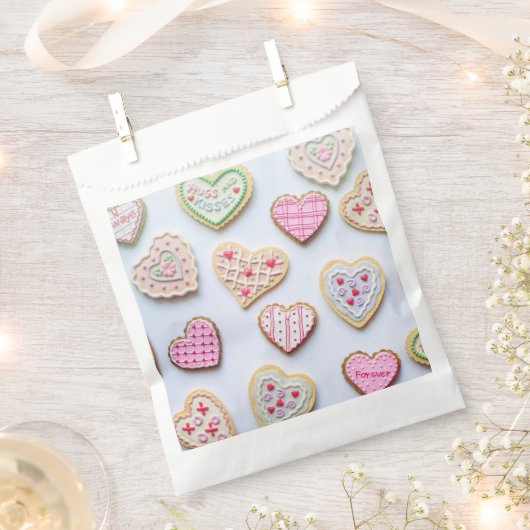 Valentinstag Herzkekse Geschenktütchen (Ausgeschnitten)