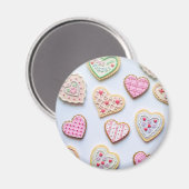 Valentinstag Herzkekse      Magnet (Vorderseite/Rückseite)