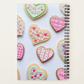 Valentinstag Herzkekse Notizblock (Rückseite)