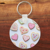 Valentinstag Herzkekse Schlüsselanhänger (Vorderseite)
