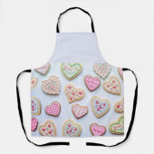 Valentinstag Herzkekse Schürze (Vorderseite)