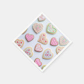 Valentinstag Herzkekse Serviette (Ecke)