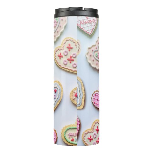 Valentinstag Herzkekse Thermosbecher (Rückseite)