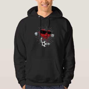 Valentinstag Herzklopfen Ein Fußballball Cool Hoodie