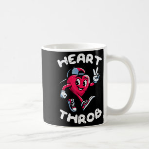 Valentinstag Herzklopfen Frieden Retro Groovy Jung Kaffeetasse