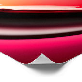 Valentinstag Herzleuchten Helle Personalisiert P Poster (Ecke)