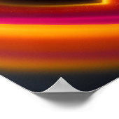 Valentinstag Herzleuchten Helle Personalisiert P Poster (Ecke)