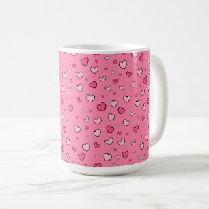 Valentinstag Herzmuster Kaffeetasse