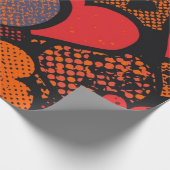 Valentinstag-Herzmuster – Retro-Pop-Art Geschenkpapier (Ecke)