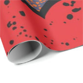 Valentinstag-Herzmuster – Retro-Pop-Art Geschenkpapier (Rolleneckpunkt)